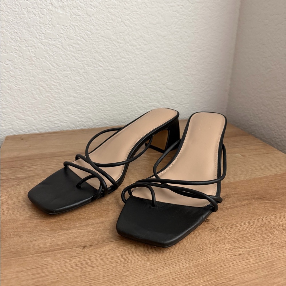 Anthropologie Faryl Heels Sandals Slides